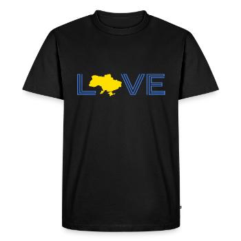 UKRAINE « ukraine » slava ukraini grenier - T-shirt Premium bio Homme - noir - Devant - Nico (187cm)