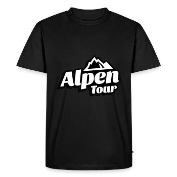 Tour des Alpes - T-shirt Premium bio Homme - noir - Devant - Nico (187cm)