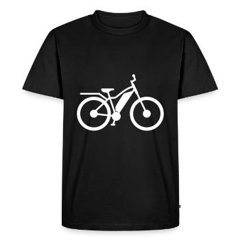 vélo électrique - T-shirt Premium bio Homme - noir - Devant - Nico (187cm)