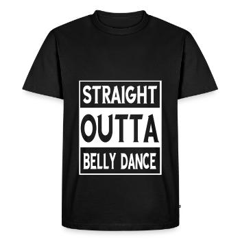 Straight Outta Belly Dance Cadeaux - T-shirt Premium bio Homme - noir - Devant - Nico (187cm)
