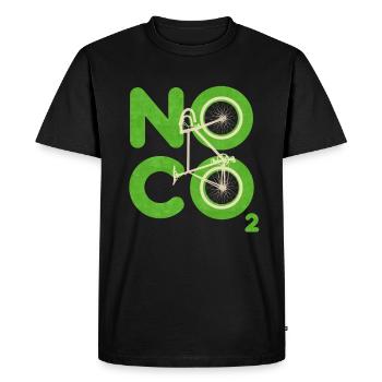 Pas de CO2 - T-shirt Premium bio Homme - noir - Devant - Nico (187cm)