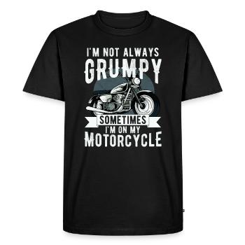 Je ne suis pas toujours , parfois je suis sur mon - T-shirt Premium bio Homme - noir - Devant - Nico (187cm)