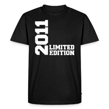 Cadeau Anniversaire Millésime 2011 Classique 2011 - T-shirt Premium bio Homme - noir - Devant - Nico (187cm)