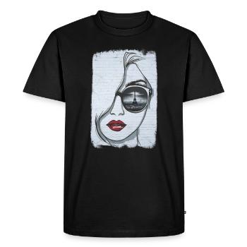 Graffeuse à Paris - T-shirt Premium bio Homme - noir - Devant - Nico (187cm)