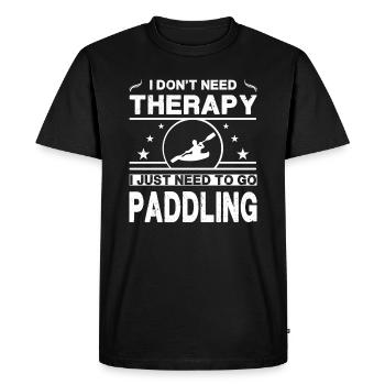 Je n’ai pas besoin de thérapie. J’ai juste besoin d’aller pagayer - T-shirt Premium bio Homme - noir - Devant - Nico (187cm)