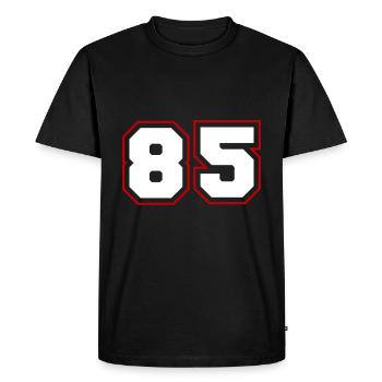 85 number symbol - Men's Premium Organic T-Shirt - black - Front - Nico (187cm)
