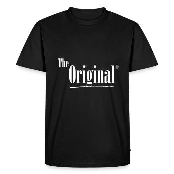 the original avec remix père/sohn partnerlook team - T-shirt Premium bio Homme - noir - Devant - Nico (187cm)