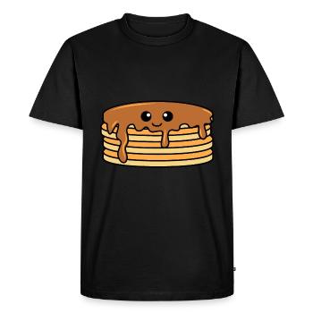 Bande dessinée Pancake - T-shirt Premium bio Homme - noir - Devant - Nico (187cm)