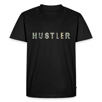Hustler Money Texture Inspiration - T-shirt Premium bio Homme - noir - Devant - Nico (187cm)