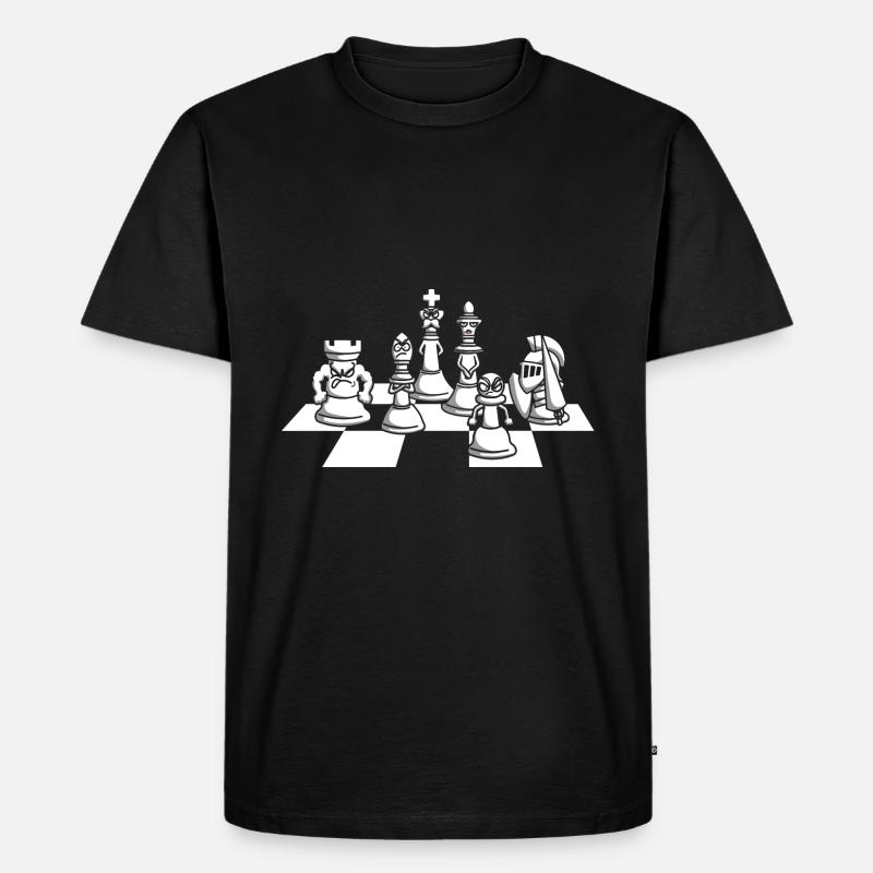Pièce d'échecs d'échecs - T-shirt Premium bio Homme - noir