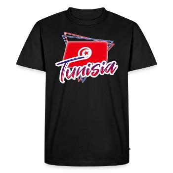 Tunisia - Men's Premium Organic T-Shirt - black - Front - Nico (187cm)