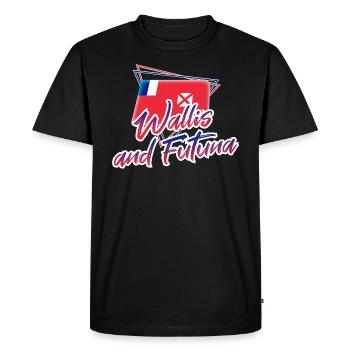 Wallis et Futuna - T-shirt Premium bio Homme - noir - Devant - Nico (187cm)