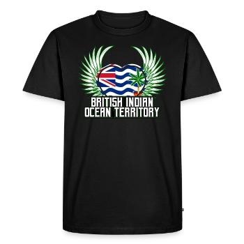 Territoire britannique de l’océan Indien - T-shirt Premium bio Homme - noir - Devant - Nico (187cm)