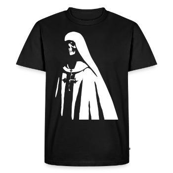Révélez votre charme énigmatique avec Unholy Nun, Sata - T-shirt Premium bio Homme - noir - Devant - Nico (187cm)
