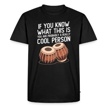 Si vous savez ce que c’est, vous êtes - T-shirt Premium bio Homme - noir - Devant - Nico (187cm)