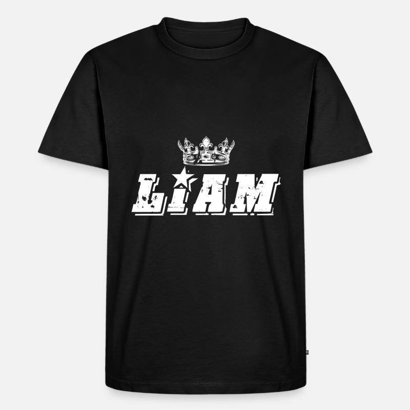Liam - Männer Premium Bio T-Shirt - Schwarz