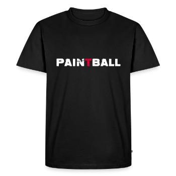 Paintball-Pain Gotha Paintball Player - Men's Premium Organic T-Shirt - black - Front - Nico (187cm)