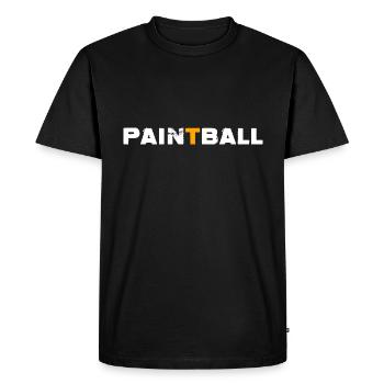 Paintball Gotcha Paintball Player - Men's Premium Organic T-Shirt - black - Front - Nico (187cm)