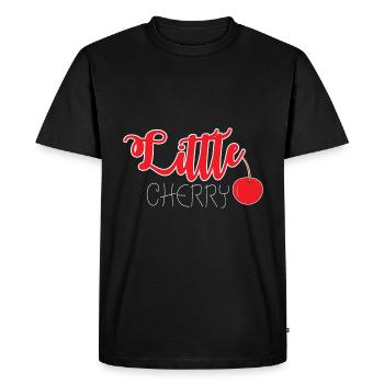 Little Cherry - Men's Premium Organic T-Shirt - black - Front - Nico (187cm)