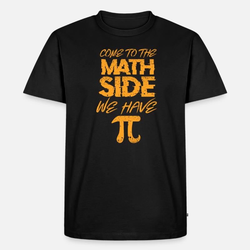 Mathe Mathematik - Männer Premium Bio T-Shirt - Schwarz