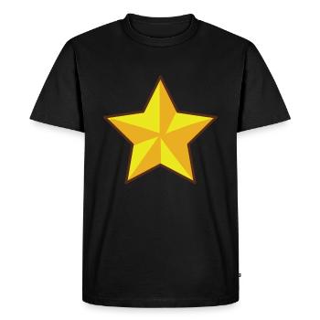 Star star sky sparkle gift - Men's Premium Organic T-Shirt - black - Front - Nico (187cm)