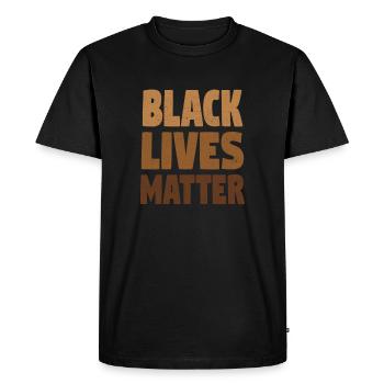Black Lives Matter - T-shirt Premium bio Homme - noir - Devant - Nico (187cm)