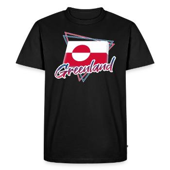 Greenland - Men's Premium Organic T-Shirt - black - Front - Nico (187cm)