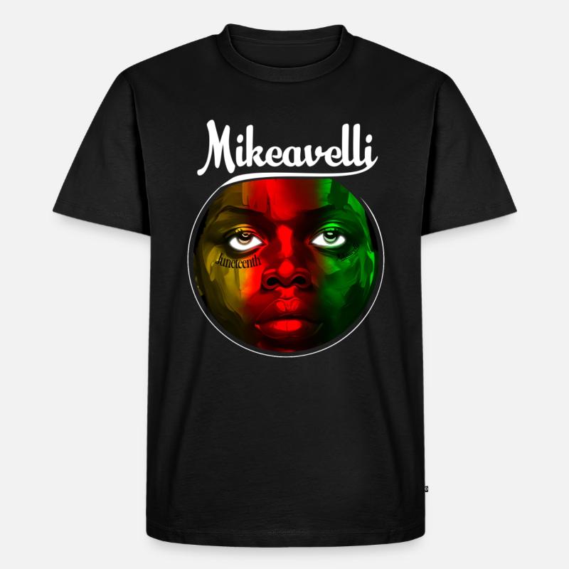 Mikeavelli Juneteenth - Männer Premium Bio T-Shirt - Schwarz