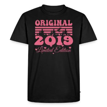 Women's 5th Anniversary Gift 2019 | Born in 2019 - Men's Premium Organic T-Shirt - black - Front - Nico (187cm)