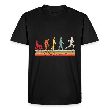 Thérapeute Human Evolution Vintage Physiothérapeute - T-shirt Premium bio Homme - noir - Devant - Nico (187cm)