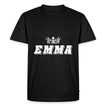 Emma - Men's Premium Organic T-Shirt - black - Front - Nico (187cm)