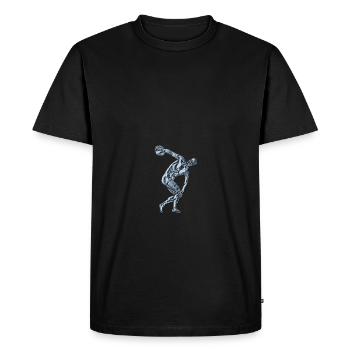 Chemise de lanceur de disque - T-shirt Premium bio Homme - noir - Devant - Nico (187cm)