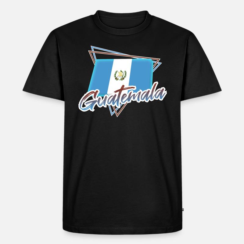 Guatemala - Männer Premium Bio T-Shirt - Schwarz
