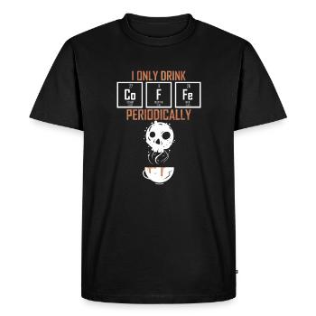 Chemistry Coffee Chemist Chemical Laboratory Assistant Student - Men's Premium Organic T-Shirt - black - Front - Nico (187cm)