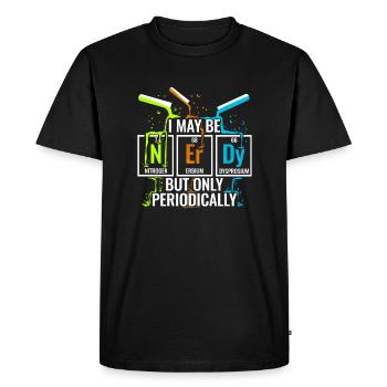 Chemistry Nerd Chemist Chemical Laboratory Assistant Student - Men's Premium Organic T-Shirt - black - Front - Nico (187cm)
