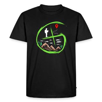 Geocacher Gift for Scavenger Hunt Treasure Hunt - Men's Premium Organic T-Shirt - black - Front - Nico (187cm)
