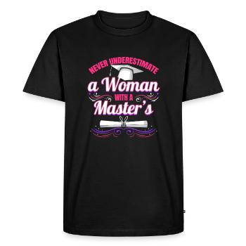Master Party Woman Master Université - T-shirt Premium bio Homme - noir - Devant - Nico (187cm)