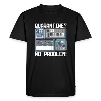 Analog Modular Synthesizer Synth Corona Quarantine - Men's Premium Organic T-Shirt - black - Front - Nico (187cm)