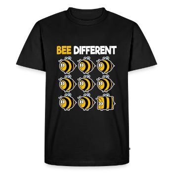 Bee Different Bees Bee Beekeeper Honey individual - Men's Premium Organic T-Shirt - black - Front - Nico (187cm)