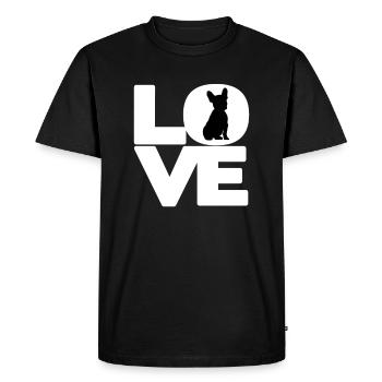 French bulldog bulldog mom dad gift - Men's Premium Organic T-Shirt - black - Front - Nico (187cm)