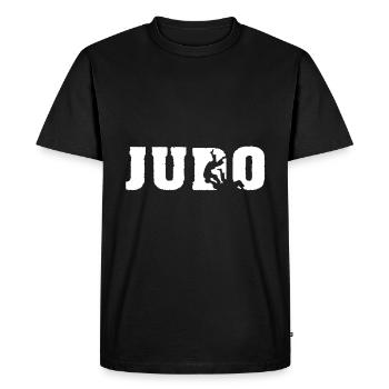 judo - Men's Premium Organic T-Shirt - black - Front - Nico (187cm)