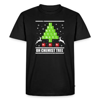 Chemist - Men's Premium Organic T-Shirt - black - Front - Nico (187cm)