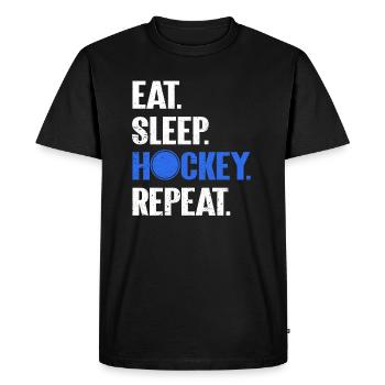Hockey hockey hockey sur gazhockey unihockey cadeau - T-shirt Premium bio Homme - noir - Devant - Nico (187cm)