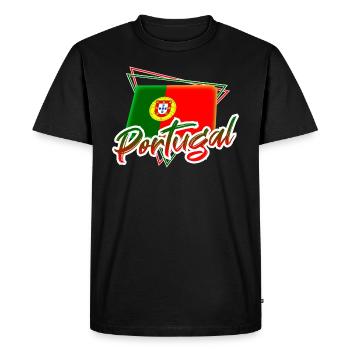 Portugal - T-shirt Premium bio Homme - noir - Devant - Nico (187cm)