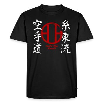 Karaté Shito Ryu Kanji Art Martial Japon - T-shirt Premium bio Homme - noir - Devant - Nico (187cm)