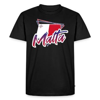 Malte - T-shirt Premium bio Homme - noir - Devant - Nico (187cm)