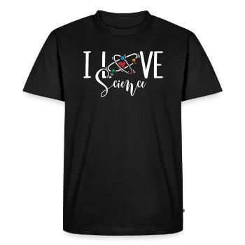 Chimie Science Physique Recherche - T-shirt Premium bio Homme - noir - Devant - Nico (187cm)