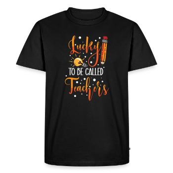 Teachers Present Teacher Training Course Teacher School - Men's Premium Organic T-Shirt - black - Front - Nico (187cm)
