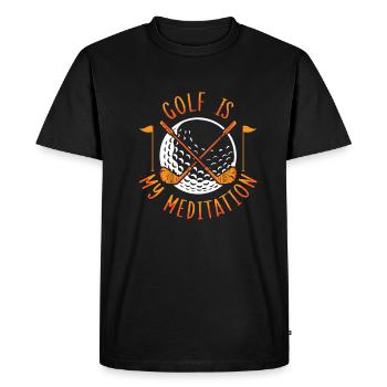 Golf Golfeur Présent Golf Player Golf Club Golf Ball - T-shirt Premium bio Homme - noir - Devant - Nico (187cm)