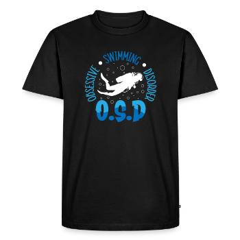 Les nageurs présentent des sports nautiques Natation Plongée - T-shirt Premium bio Homme - noir - Devant - Nico (187cm)